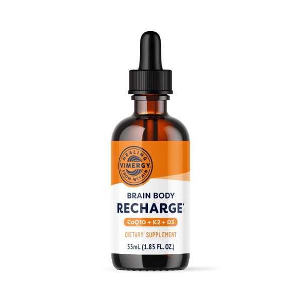 Brain Body Recharge* - Koenzym Q10, D3 i K2 w kroplach 55ml