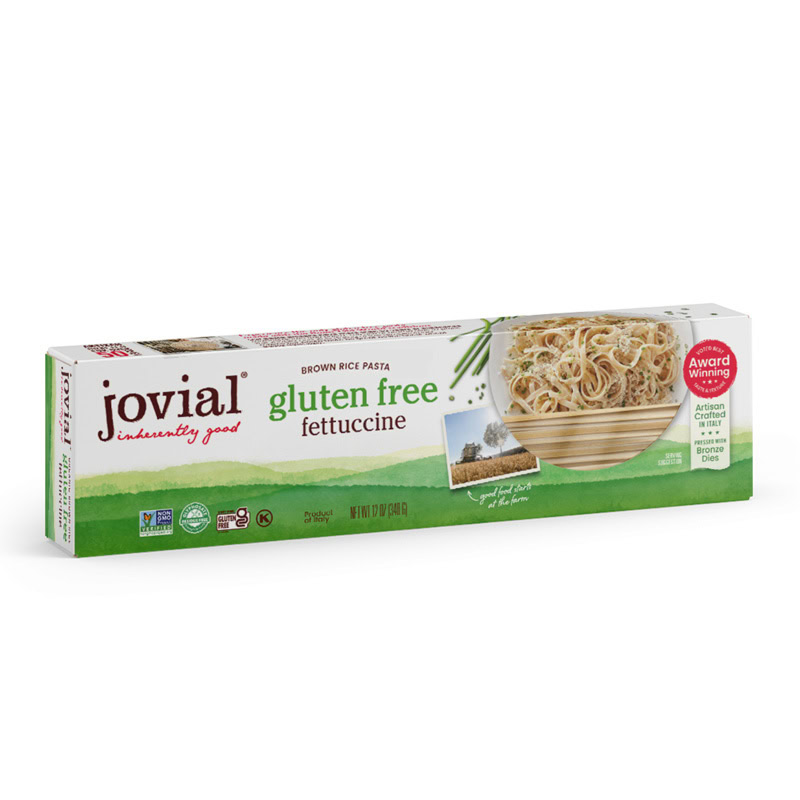 Bezglutenowy makaron fettuccine z brązowego ryżu JOVIAL 340g