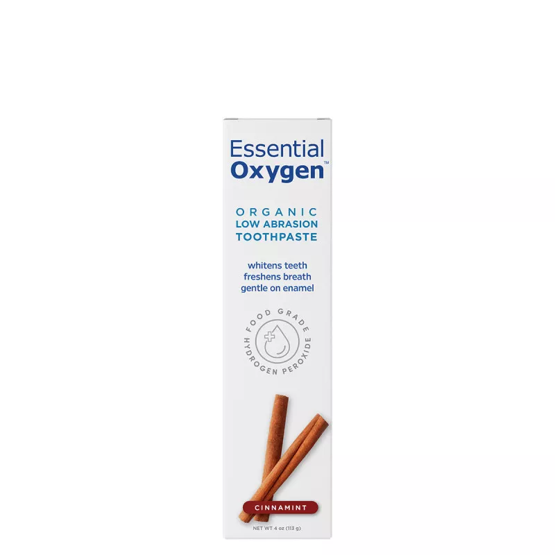 Organiczna miętowa pasta do zębów - Essential Oxygen Cynamon - 113g - obrazek 3